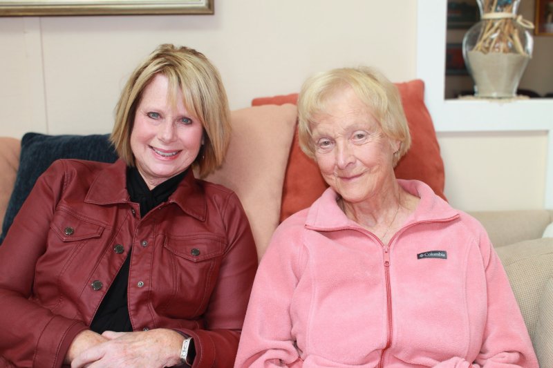Southern Delaware Chorale President Denise Adkins, left, is shown with Beth Hochholzer, who founded the vocal ensemble 40 years ago. They recently spent time discussing the group’s history and its growth over four decades. GABRIELLE GLANVILLE PHOTO
